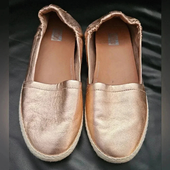 Fitflop Siren Rose Gold Espadrille Slip On Flats size 5/5.5US - Picture 3 of 8